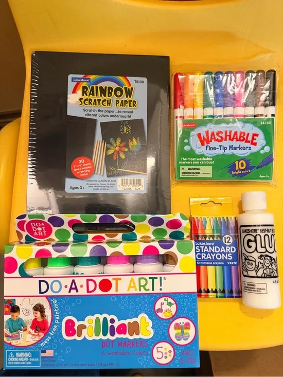 Brilliant Do-A-Dot Art! Dot Markers & Rainbow Scratch Paper Set - Multicolor
