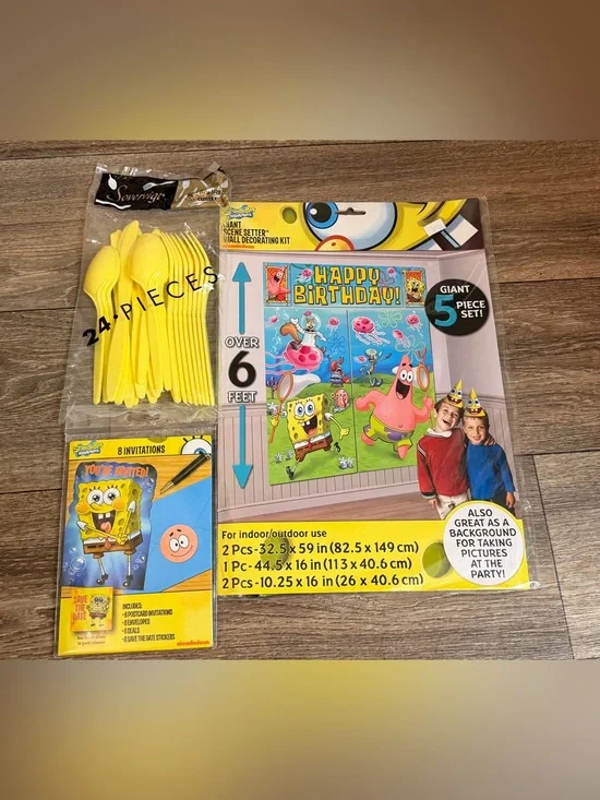 Nickelodeon SpongeBob SquarePants Birthday set.