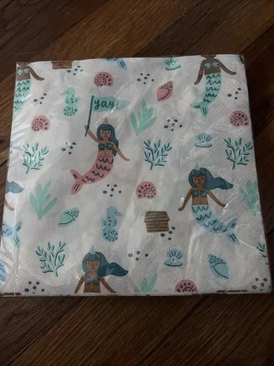 30ct Mermaid Lunch Party Napkins - Spritz NEW