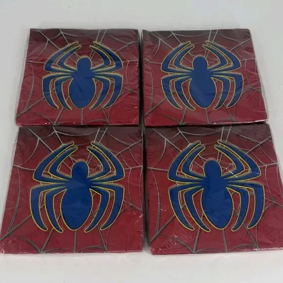 4X 16 Marvel Spider-Man Napkins 12