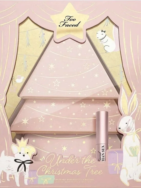 ✨ TOO FACED Under The Christmas Tree 3x Eyeshadow Palette + Mascara Gift Set