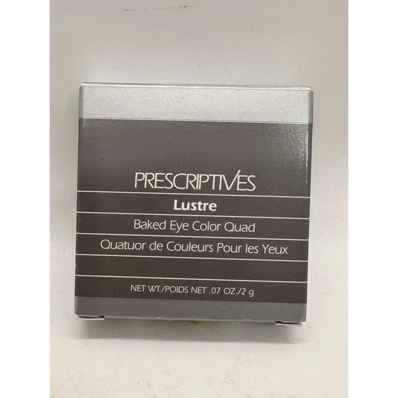 Prescriptives Lustre Baked Eye Color Quad Cool Pink Pearl Rose Gold NIB