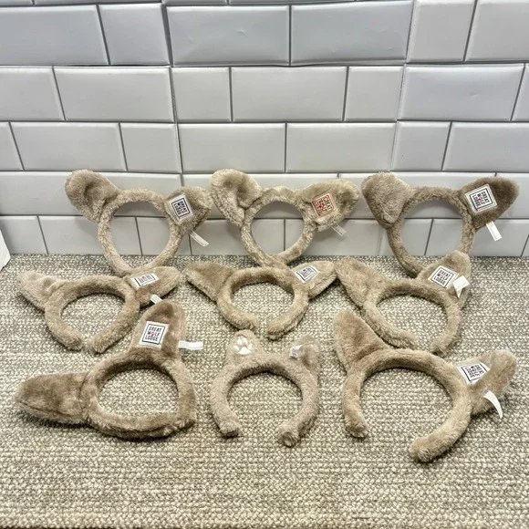 Great Wolf Lodge Ear‎ Headbands Party Set Of 9 EUC Pool Party Fun Decorations