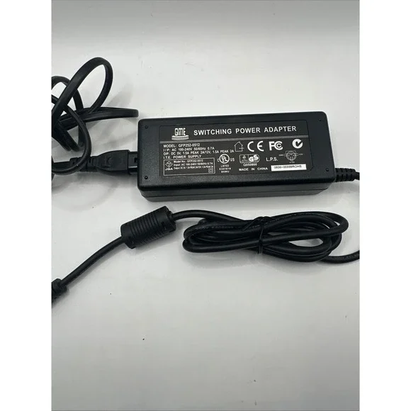 GME GFP252-0512 Switching Power Adapter 5V 12V 1.5A 4-Pin DIN EU Plug AC DC