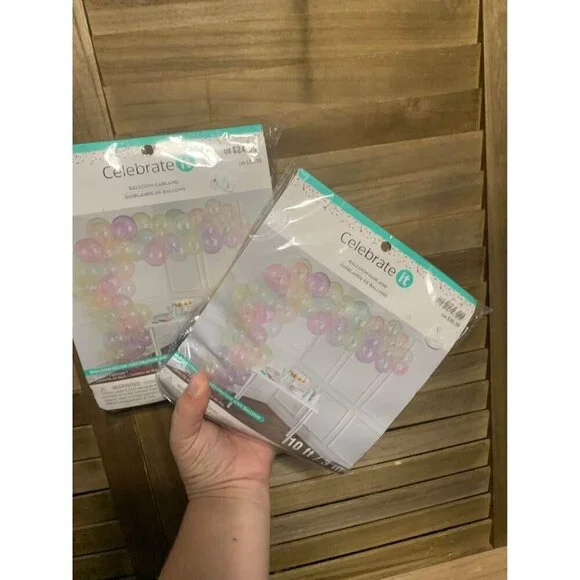New 2 Packs 10’ Pastel Balloon Garland Kits