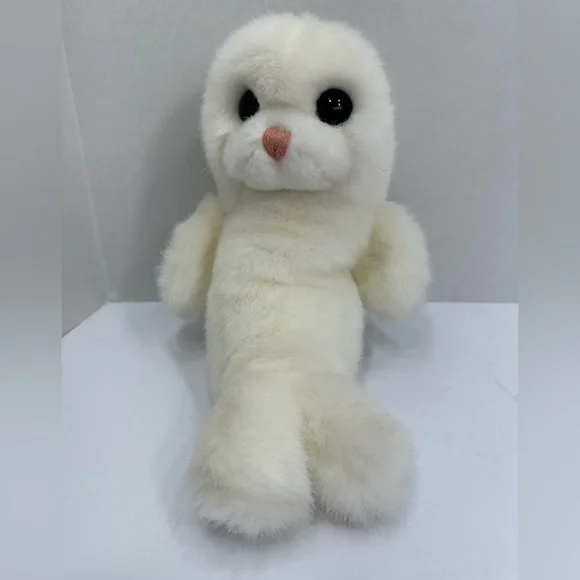 Ty Plush White Seal Toy for Small Pets size 8’ pre owned Exellent condition