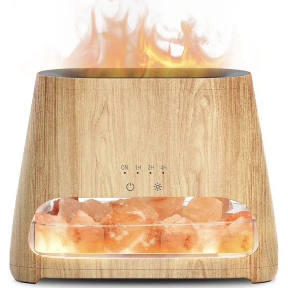 SALKING 2-in-1 Himalayan Salt Lamp Diffuser Cool Mist Humidifier Aromatherapy