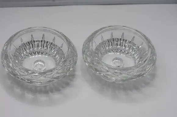 Princess House Highlights Crystal Candlestick Holders Pillar or Candlestick Set