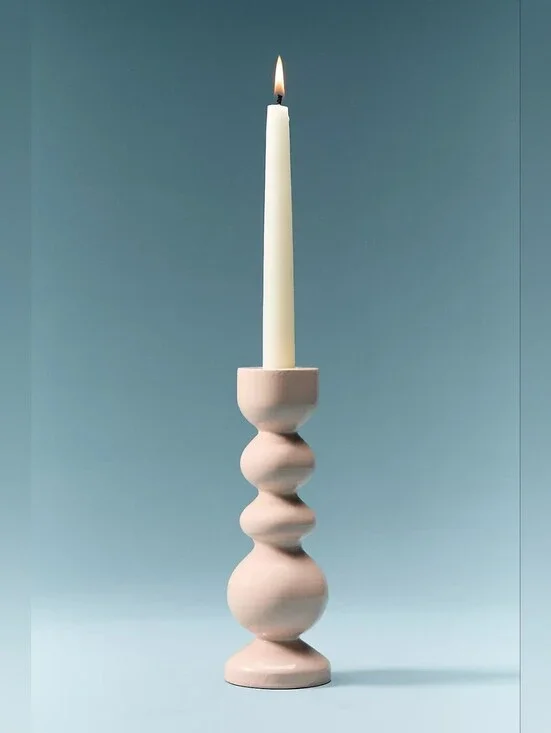 Anthropologie Amelia Candle Holder Petal Pink