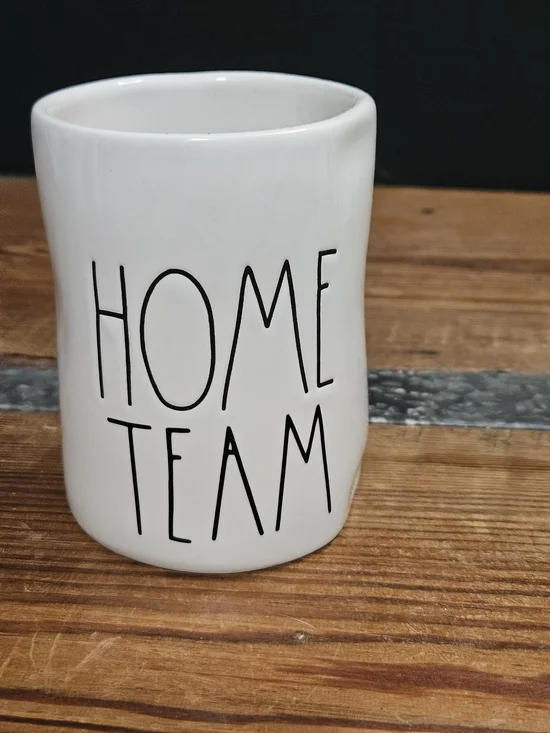 Rae Dunn White 'Home Team' Ceramic Candle
