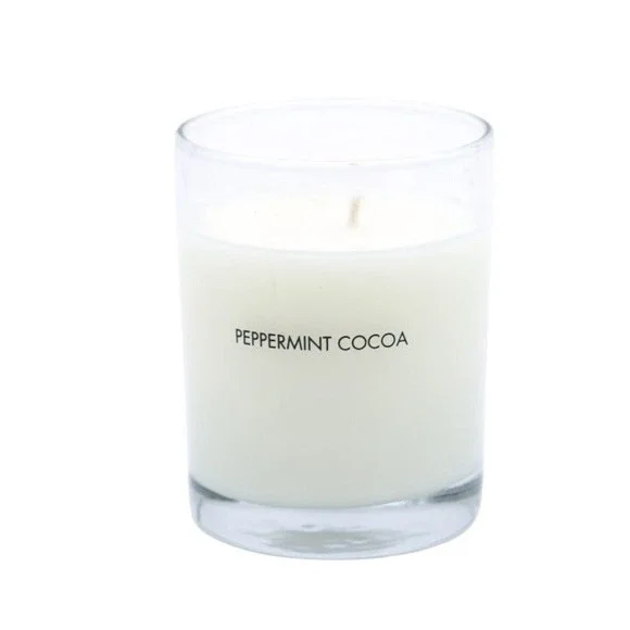 Whish -‎ Peppermint Cocoa Soy Wax Candle - 8 oz
