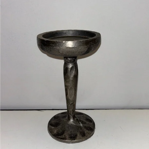 Silver color candle holder
