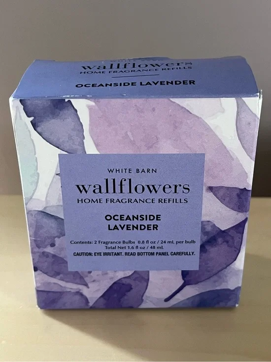 Two Pack Bath Body Works White Barn Oceanside Lavender Wallflower Refills