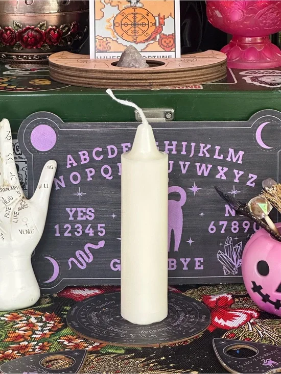White Jumbo Spell Candle