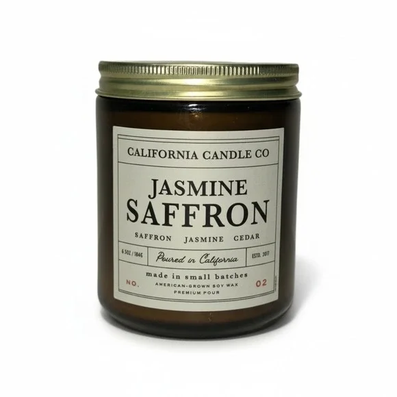 Leoben‎ Company California Candle Co. No. 2 Jasmine Saffron 6.5 oz.