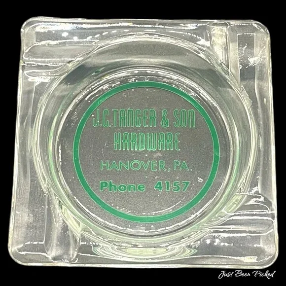 Hanover PA JC Tanger & Son Hardware Advertising Ashtray Vintage‎