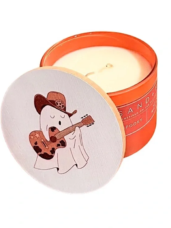 🆕- Sand + Fog 12oz Cowboy Ghost Halloween Scented Candle
