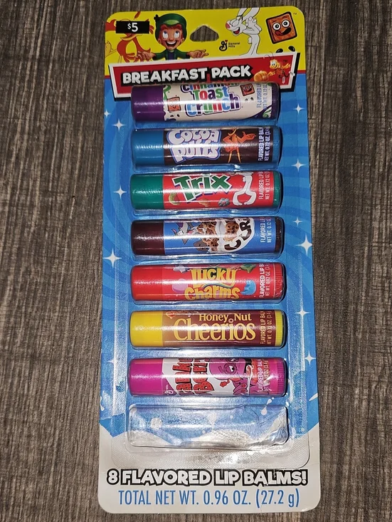 Breakfast Pack 8-Flavored Lip Balm Set - Assorted Colors