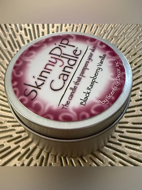 SKINNY DIP || Black Raspberry Vanilla Massage Lotion Candle - 4oz Tin ✨NWT✨
