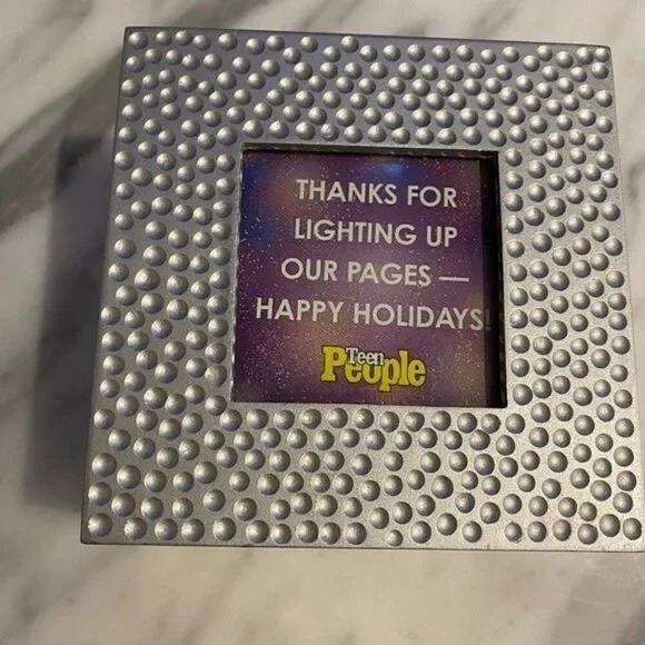 Vintage 1990s Limited Edition People Magazine Gift Candle Hammered Metal Box …