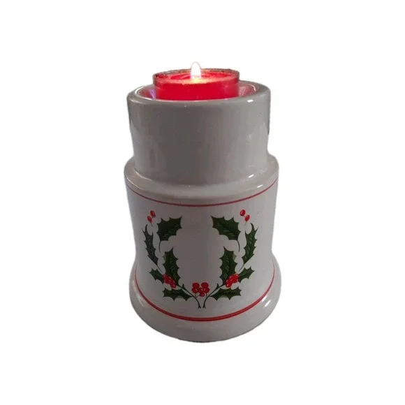 Vintage Classique Christmas Hurricane‎ Lamp.. BASE ONLY No Globes