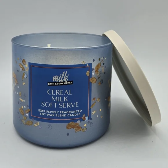 Bath and Body Works Milk Bar Cereal Milk Soft Serve 3 wick Candle