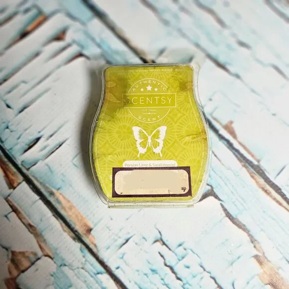 Scentsy Persian Lime & Sandalwood Wax Bar Retired New HTF Ex Consultant Stock