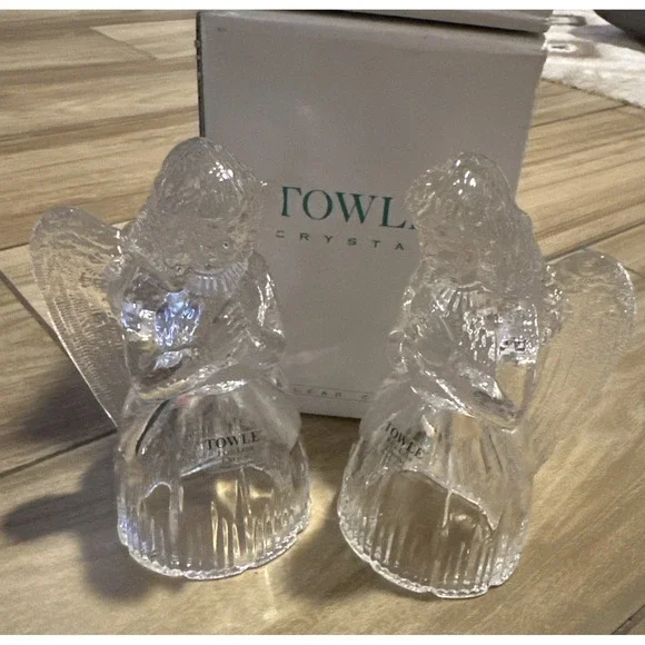 2 TOWLE 24% Full Lead Crystal 5.5