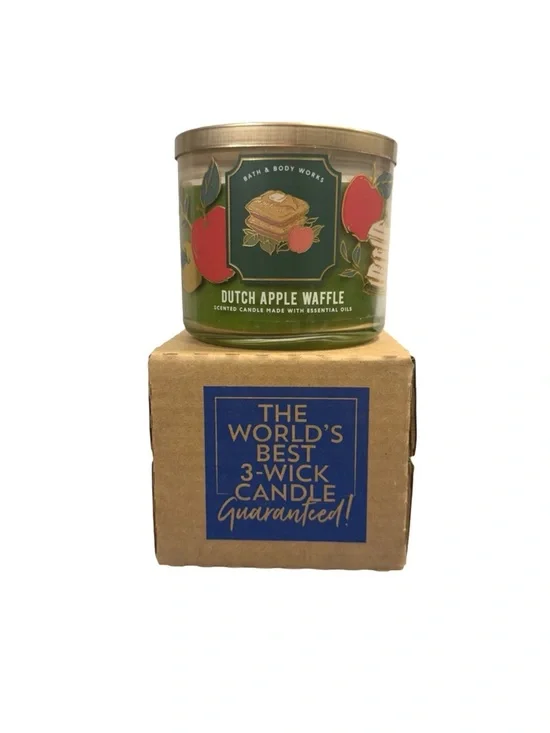 Dutch Apple Waffle Candle