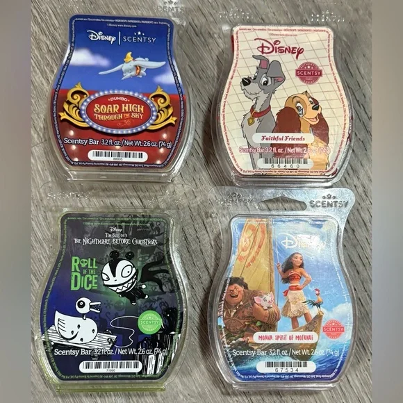 Disney Scentsy Wax Bars Bundle Dumbo Moana Nightmare Before Christmas