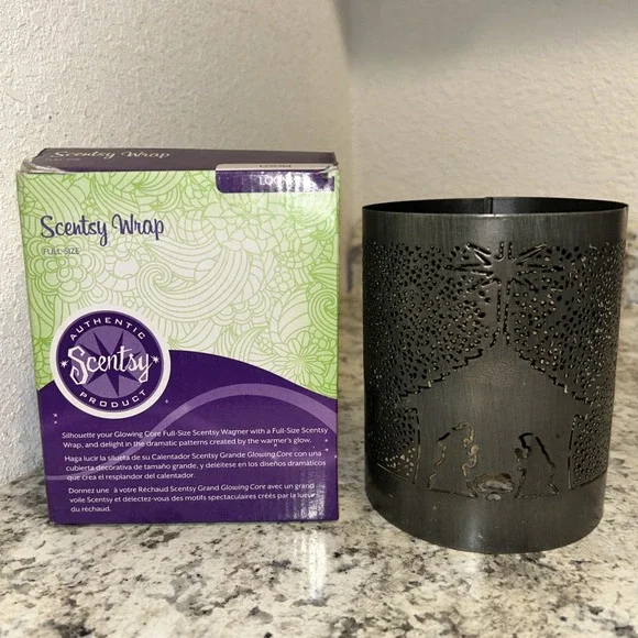 Full Size Scentsy‎ Wrap Nativity bronze brown color 5.25
