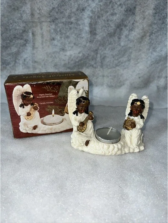 Musical Angels Candle Holder