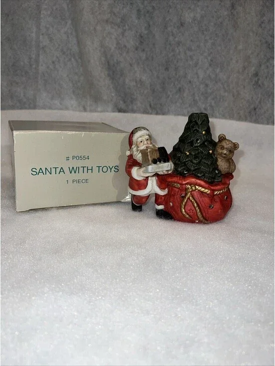 PartyLite #PO554 Santa With Toys Tealight Candle Holder