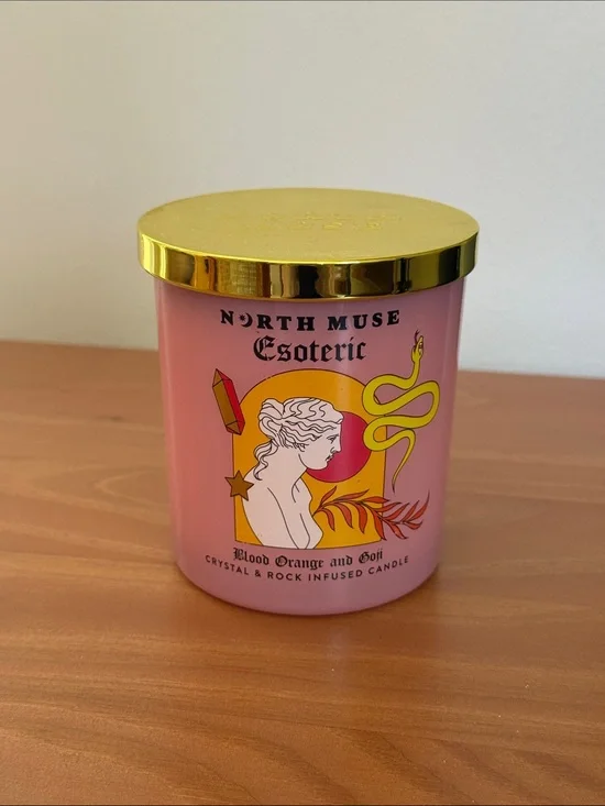 North Muse Esoteric Crystal and Rock Infused Candle