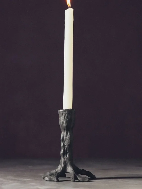Anthropologie Tree Trunk Candle Holder