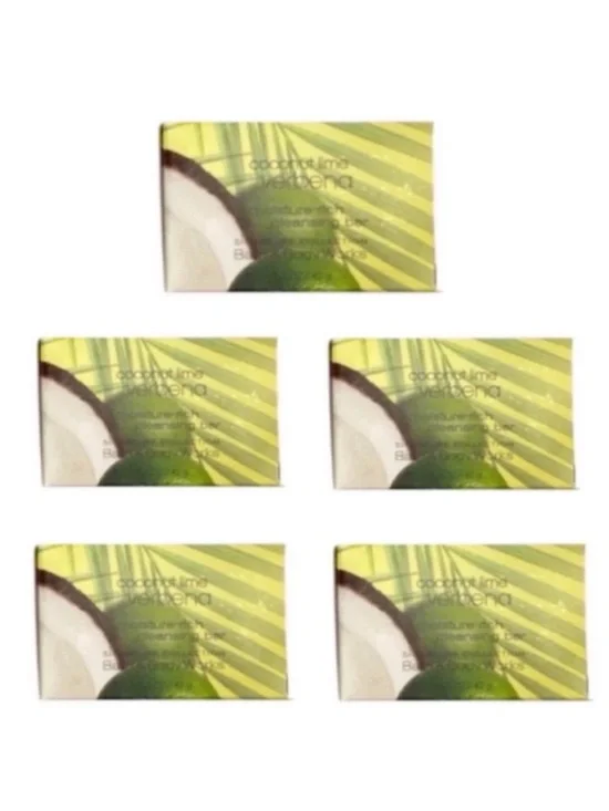 5 Coconut Lime Verbena Cleansing Bars