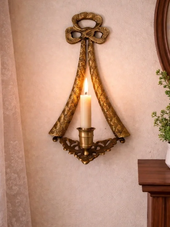 Vintage Brass Wall Sconce