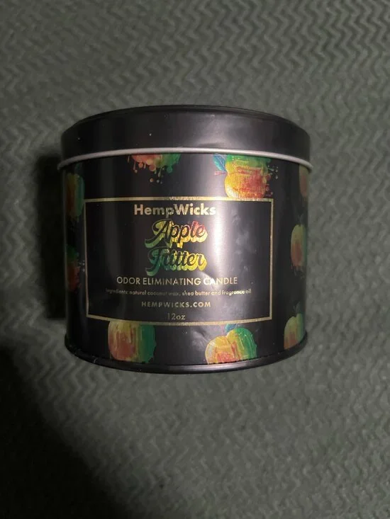Hempwicks Apple Fritter Candle In Reusable Tin 12 oz