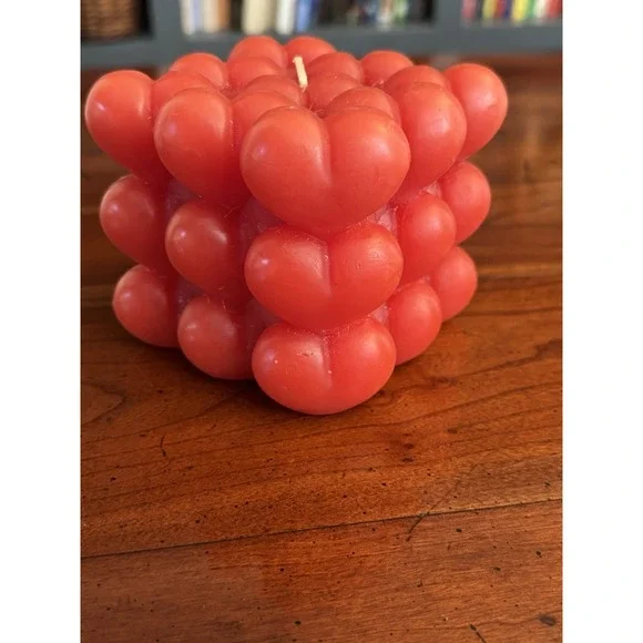 Threshold Valentine's Day 25oz Red‎ Heart Bubble Figural Candle