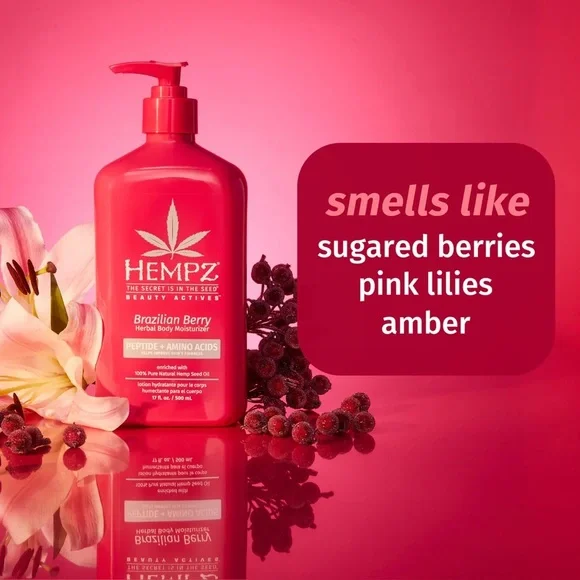 Hempz Brazilian Berry Herbal Beauty Actives Brazilian Berry Body Moisturizer NWT