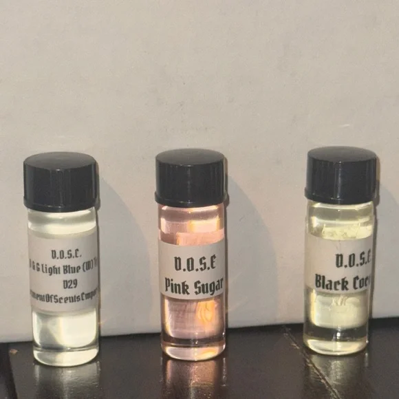 Glass Twist Top Tester Bottles Female Fragrance oils #5