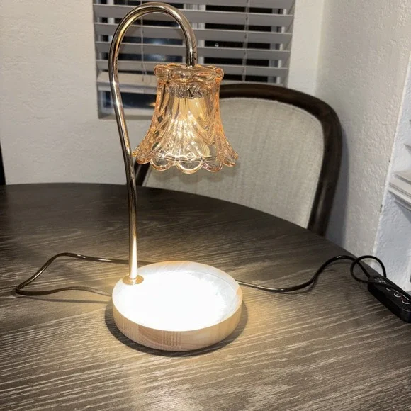 Candle Warmer Lamp with Timer Dimmable,‎ Lily Rose Gold