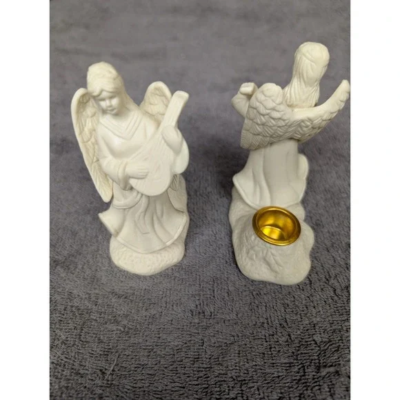 Angel‎ Figurine Candle Holder Set