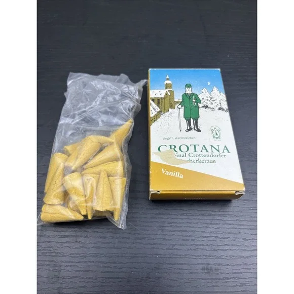 Crottendorfer Vanilla Incense Cones ~15 German Christmas‎ Smoker Räucherkerzen