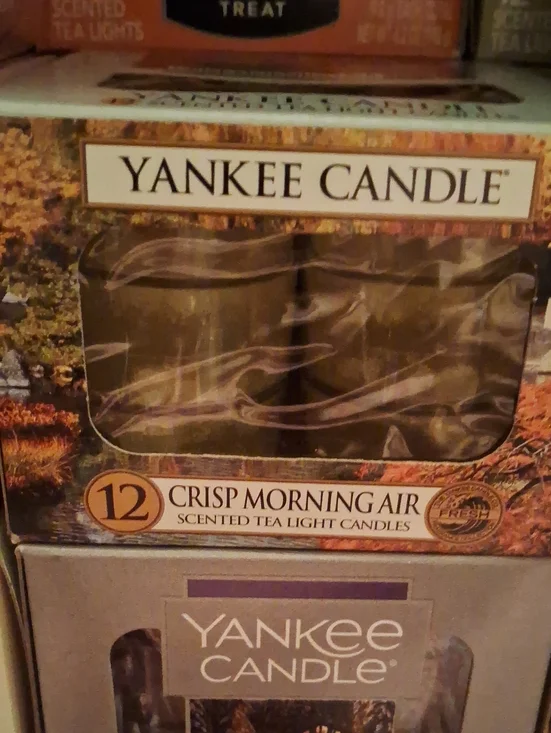 Yankee Candle Brown Crisp Morning Air Scented Tea Lights