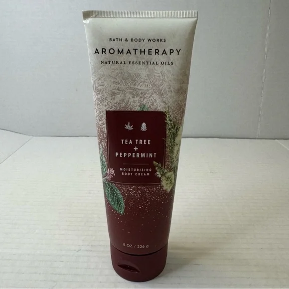 BATH & BODY WORKS AROMATHERAPY TEA TREE PEPPERMINT MOISTURIZING CREAM LOTION