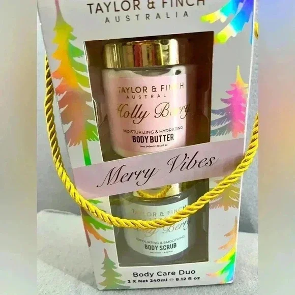 Taylor& Fitch Merry Vibes Body Care Duo Body scrub and body butter 8.12 Fl Oz