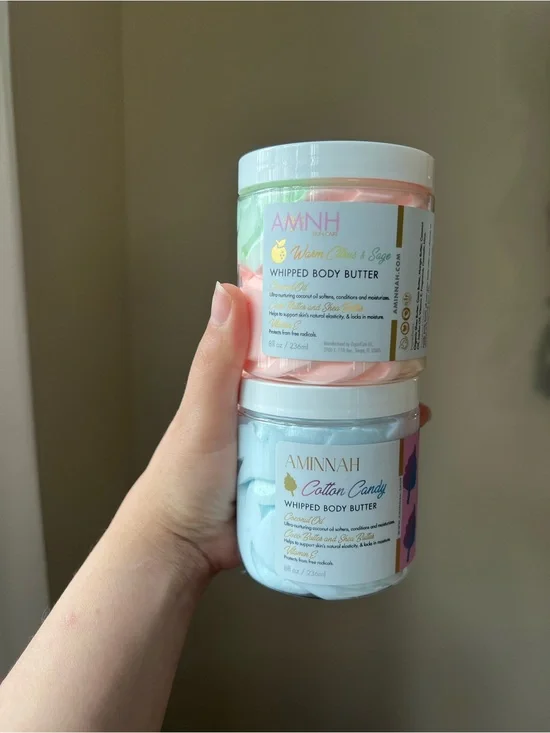 Whipped Body Butters - Cotton Candy & Warm Citrus & Sage Set