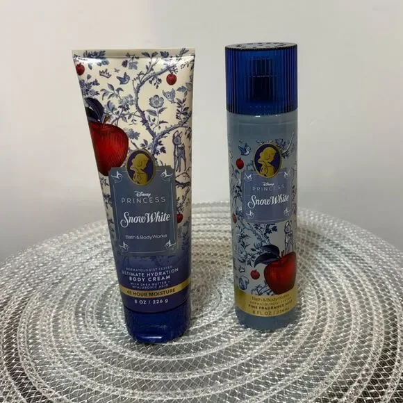 BBW Disney Princess Snow White Fragrance Mist and Body Cream Set of 2 NWT