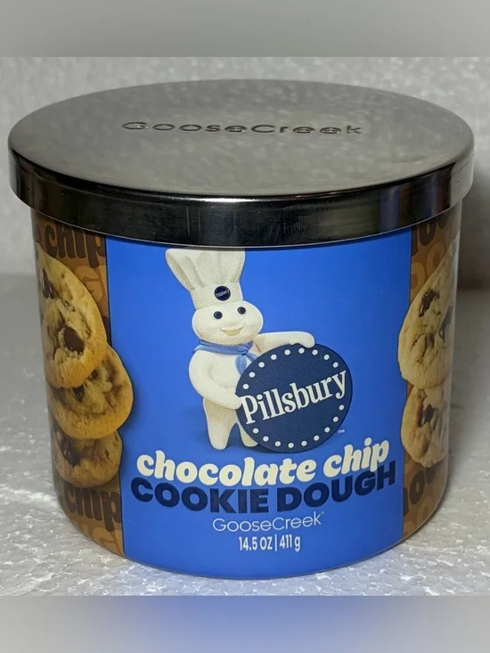 Goose Creek Pillsbury Chocolate Chip Cookie Dough 3 Wick Candle 14.5 Oz